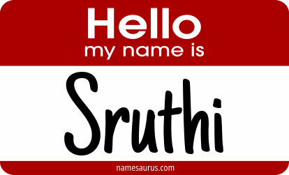 Hello my name is Sruthi png download