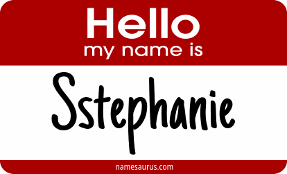 Hello my name is Sstephanie png download