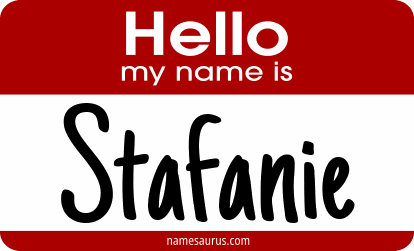 Hello my name is Stafanie png download