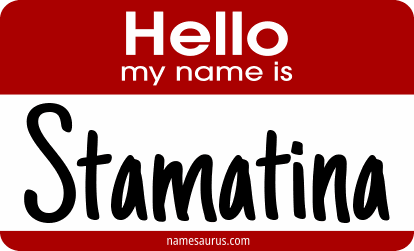Hello my name is Stamatina png download