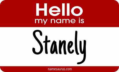 Hello my name is Stanely png download