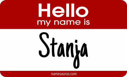 Hello my name is Stanja png download