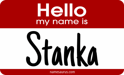 Hello my name is Stanka png download
