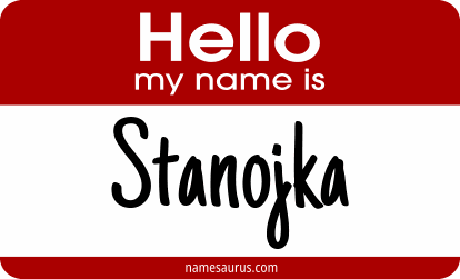 Hello my name is Stanojka png download