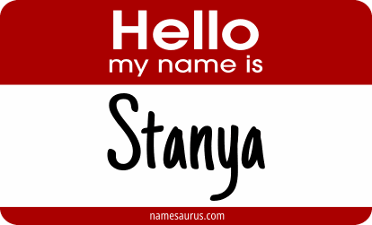 Hello my name is Stanya png download