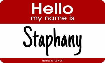 Hello my name is Staphany png download