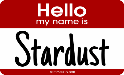 Hello my name is Stardust png download