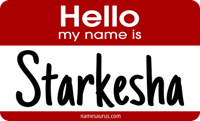 Hello my name is Starkesha png download