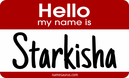 Hello my name is Starkisha png download
