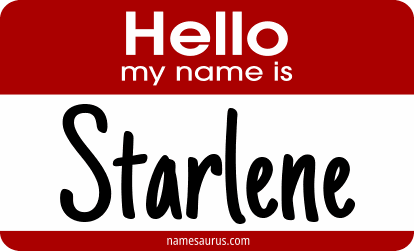 Hello my name is Starlene png download
