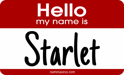 Hello my name is Starlet png download