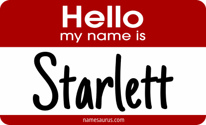 Hello my name is Starlett png download