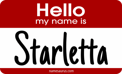 Hello my name is Starletta png download