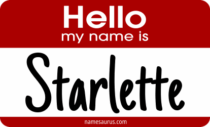 Hello my name is Starlette png download