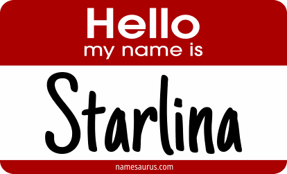 Hello my name is Starlina png download