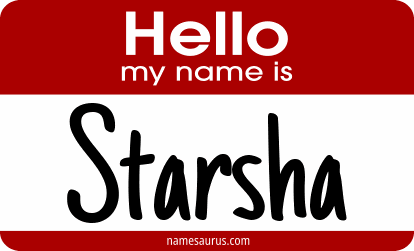 Hello my name is Starsha png download