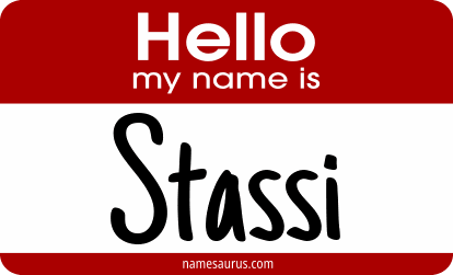 Hello my name is Stassi png download