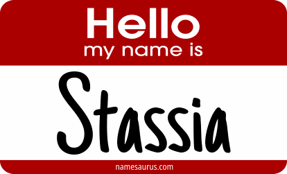 Hello my name is Stassia png download