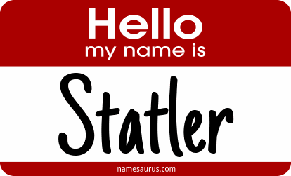 Hello my name is Statler png download