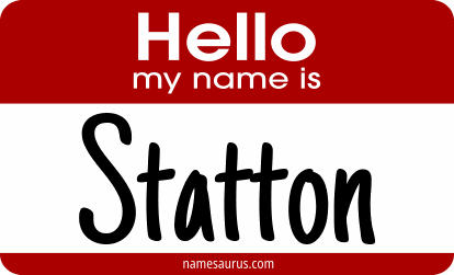 Hello my name is Statton png download