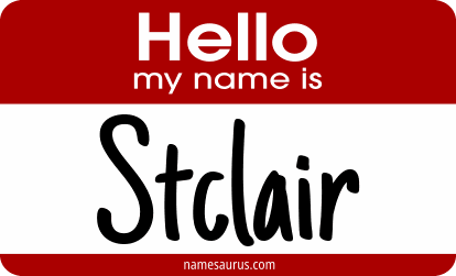 Hello my name is Stclair png download