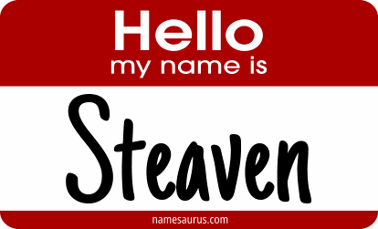 Hello my name is Steaven png download