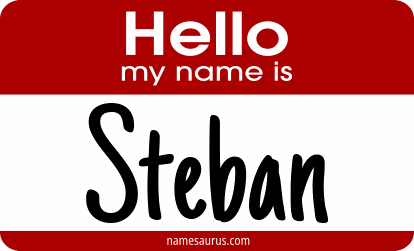 Hello my name is Steban png download