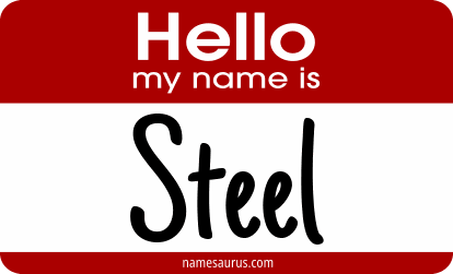 Hello my name is Steel png download