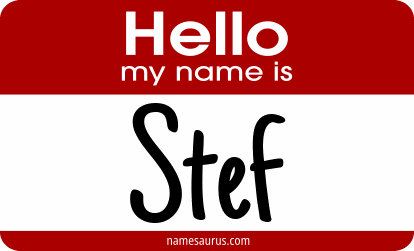 Hello my name is Stef png download