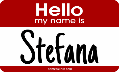 Hello my name is Stefana png download