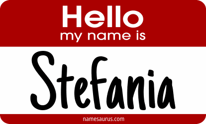 Hello my name is Stefania png download