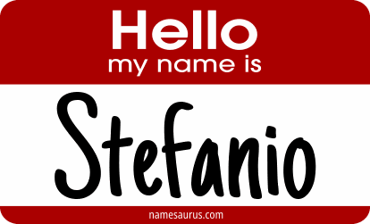Hello my name is Stefanio png download