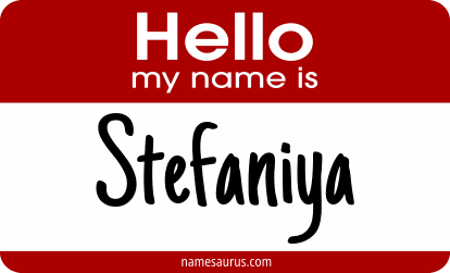 Hello my name is Stefaniya png download