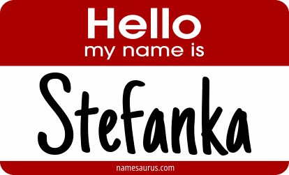 Hello my name is Stefanka png download