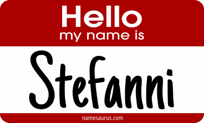 Hello my name is Stefanni png download