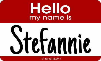 Hello my name is Stefannie png download