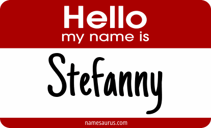 Hello my name is Stefanny png download
