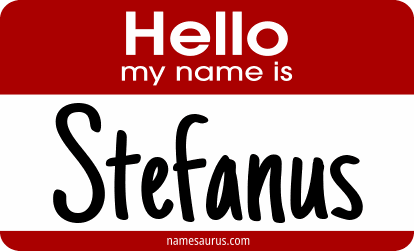 Hello my name is Stefanus png download