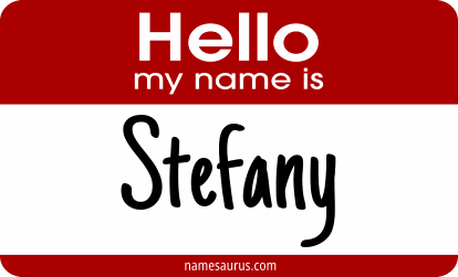 Hello my name is Stefany png download