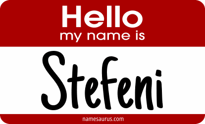 Hello my name is Stefeni png download