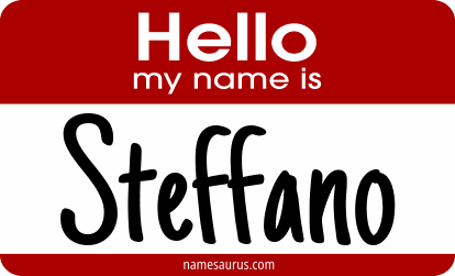 Hello my name is Steffano png download
