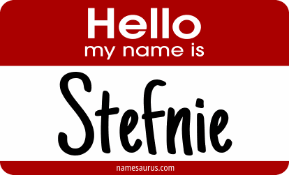 Hello my name is Stefnie png download