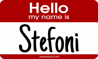 Hello my name is Stefoni png download