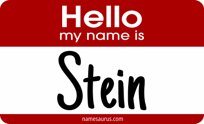 Hello my name is Stein png download