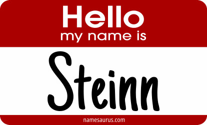 Hello my name is Steinn png download