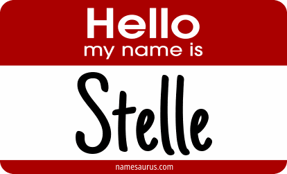Hello my name is Stelle png download