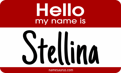 Hello my name is Stellina png download