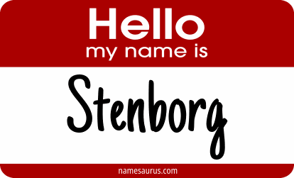 Hello my name is Stenborg png download