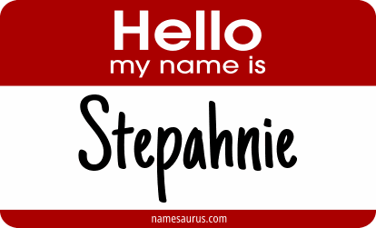 Hello my name is Stepahnie png download