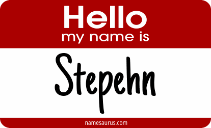Hello my name is Stepehn png download